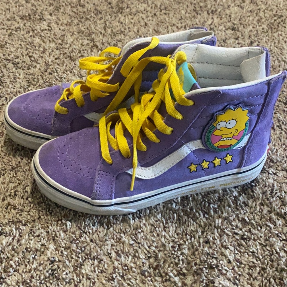 Girls vans Lisa Simpson shoes